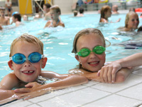 Holiday parks with children's swimming pool