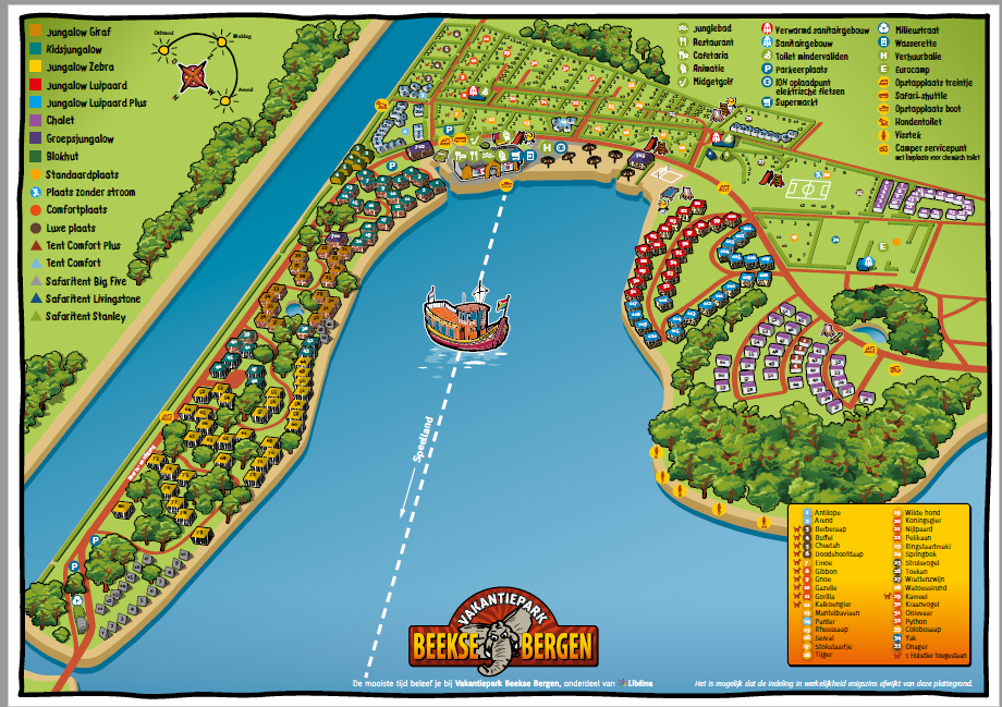 Vakantiepark Beekse Bergen - Map & ground plan - the best ...